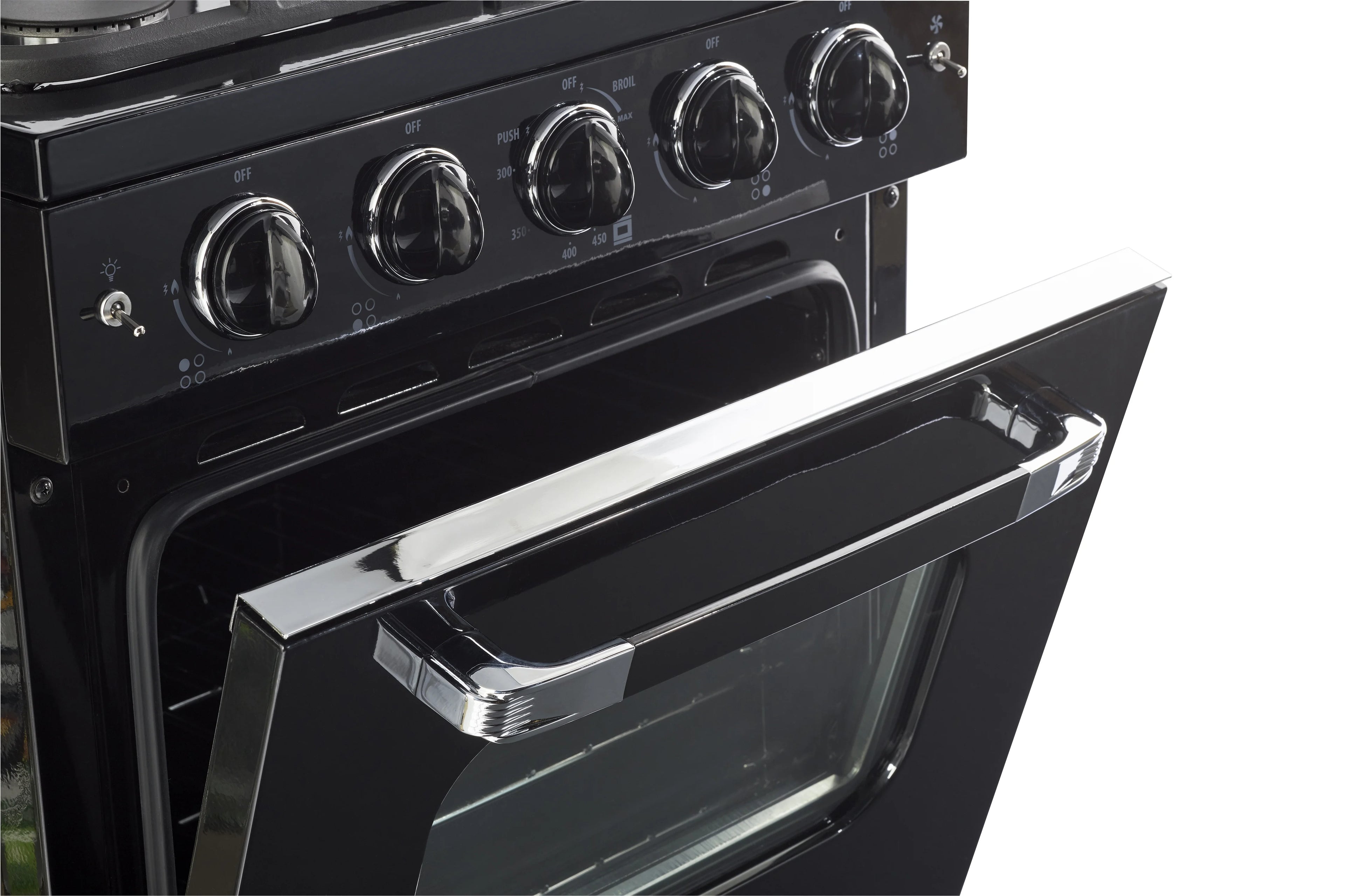 Unique Classic Retro 24" 2.9 cu/ft Freestanding Gas Range with Convection Oven and Sealed Burners