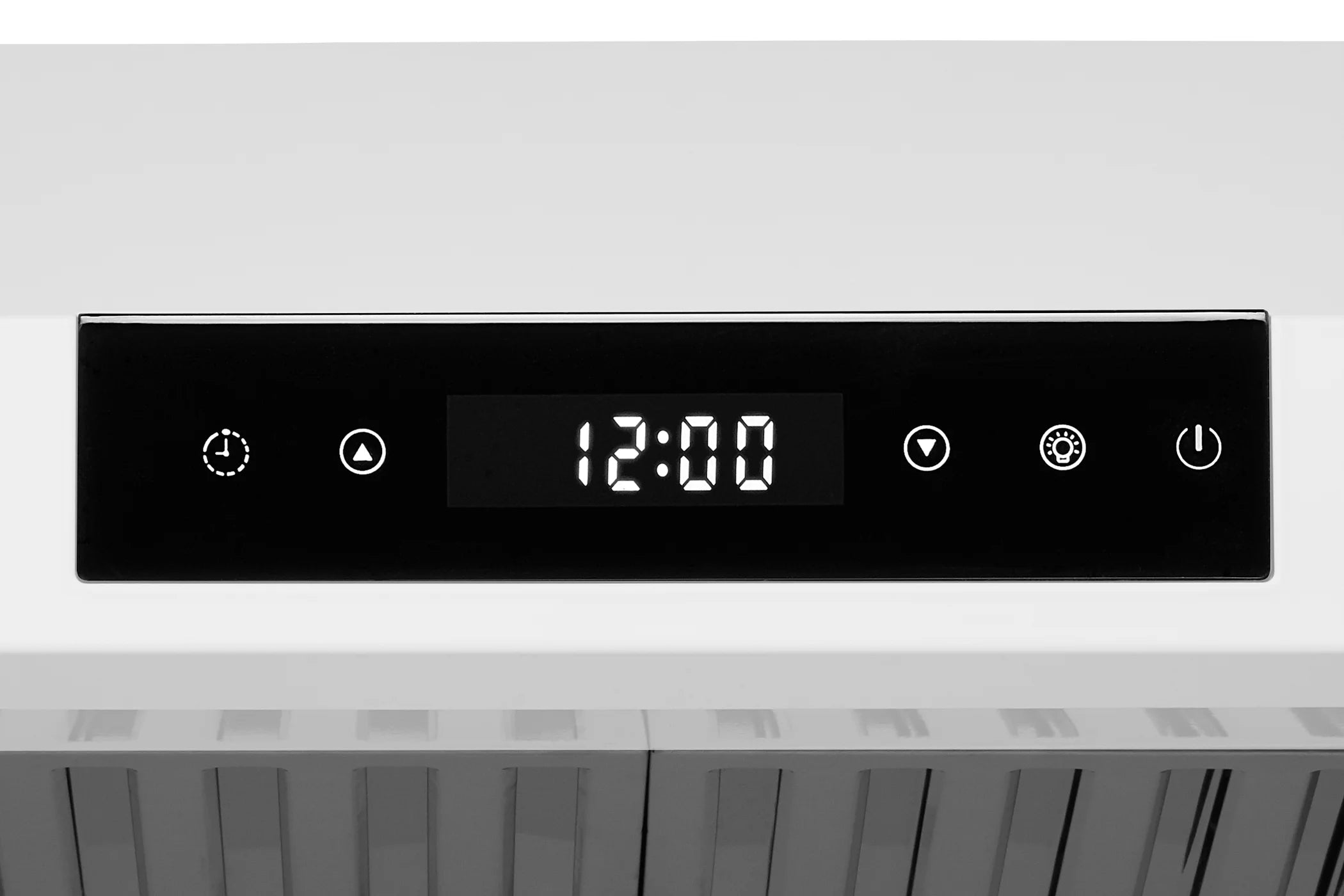 Hauslane | Chef Series PS18 30" Under Cabinet Range Hood, Matte White | 120V, Pro Performance, Touch Screen, LED Lamps, 3-Way Venting, Baffle Filters