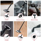 Canddidliike 2000W Steam Cleaner with Large Tank, Heavy Duty Multi-purpose Steam Cleaner Mop with Detachable Handheld Unit, Steam Cleaner with 19 Different Accessories for Indoor, Red