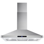 Cosmo 3 Piece Kitchen Appliance Package With 36" Electric Cooktop 36" Wall Mount Range Hood 24" Single Electric Wall Oven Kitchen Appliance Bundles