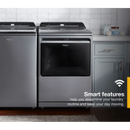 Whirlpool 7.4 cu ft Chrome Shadow Electric Top Load Clothes Dryer