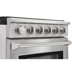 KOSTCH 30-in 5 burners 4.55-cu ft Convection Oven Freestanding Liquid Propane Gas Range ( Stainless steel )