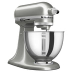 KitchenAid Deluxe Series 4.5 Quart Tilt-Head Stand Mixer with Stainless Bowl, Contour Silver, KSM97CU