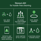 iRobot Roomba 105 Combo Robot Vacuum & Mop with AutoEmpty Dock - Self-Empties for 75 Days,Multi-Surfaces, Intense Power-Lifting Suction, Avoids Mopping Carpets,LiDAR, Model Y354020