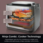 Restored Ninja Combi All-in-One Multicooker, Oven, & Air Fryer, 10-in-1 Functions, Stainless Steel, (Refurbished)