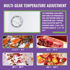 DEMULLER Upright Freezer 3.2 Cu. ft Front Door Freezer Compact Adjustable Thermostat Silver