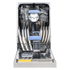 Equator 18"Dishwasher Europe ADA Builtin 10 Place Sani Delay 1/2 Load 51dB