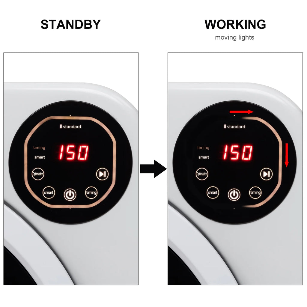 Winado 13.2LBS Electric Compact Laundry Dryer For Home, Apartments,White
