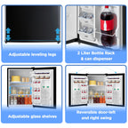 Mainstays 2.7 Cu. ft. Single Door Mini Refrigerator, Black