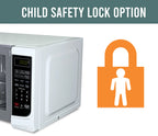 Farberware Countertop Microwave Oven with LED Lighting & Child Lock, 0.7 Cu Ft Black