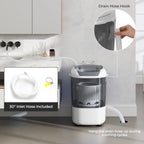 Costway Portable Washing Machine 5.5 lbs Mini Top Load Washer with Removable Spin-Dry Tub Blue