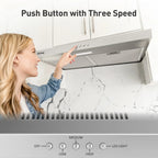 IsEasy 30 in Convertible Vent Under Cabinet Range Hood