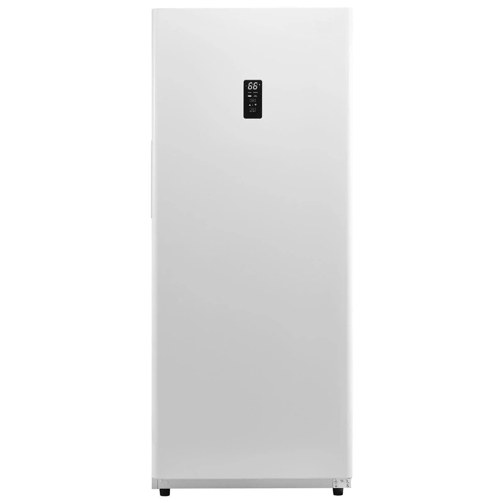 KFFKFF 17 Cu.Ft Upright Convertible Fridge/Freezer Upright Fridge Freezer Low Sound with Electronic Temperature Control Door Open too Long Alarm Adjustable Shelves and LED