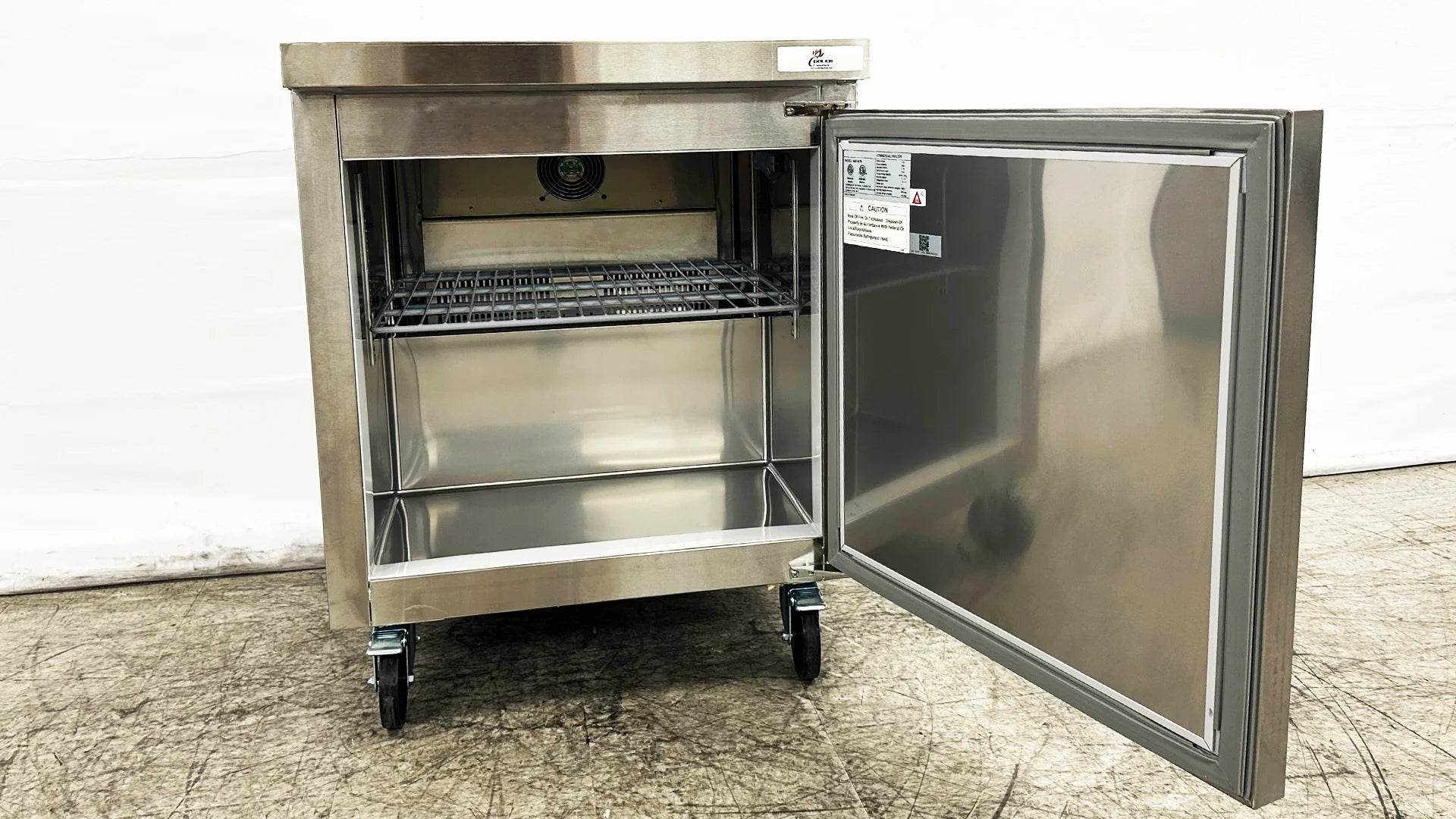 Cooler Depot 27.5 In. 7.2 Cu.ft Stainless Steel Undercounter Freezer AUF-0776 NSF ETL Certified