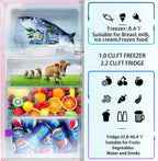 HUMSURE 3.2 Cu.Ft Pink Mini Fridge With Freezer, Compact Dorm Refrigerator, 2 Doors for Bedroom, Office, Kitchen, Apartment