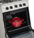 Unique Prestige 24�?2.3 cu ft Double Oven Gas Range in White