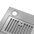 30 in. Insert Range Hood with Push Button Controls in Stainless Steel