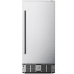 Simzlife 15 in. Single Zone 130-Cans Built-in Beverage Refrigerator Cooler Fridge in Silver Stainless Steel, with Auto LED Lights