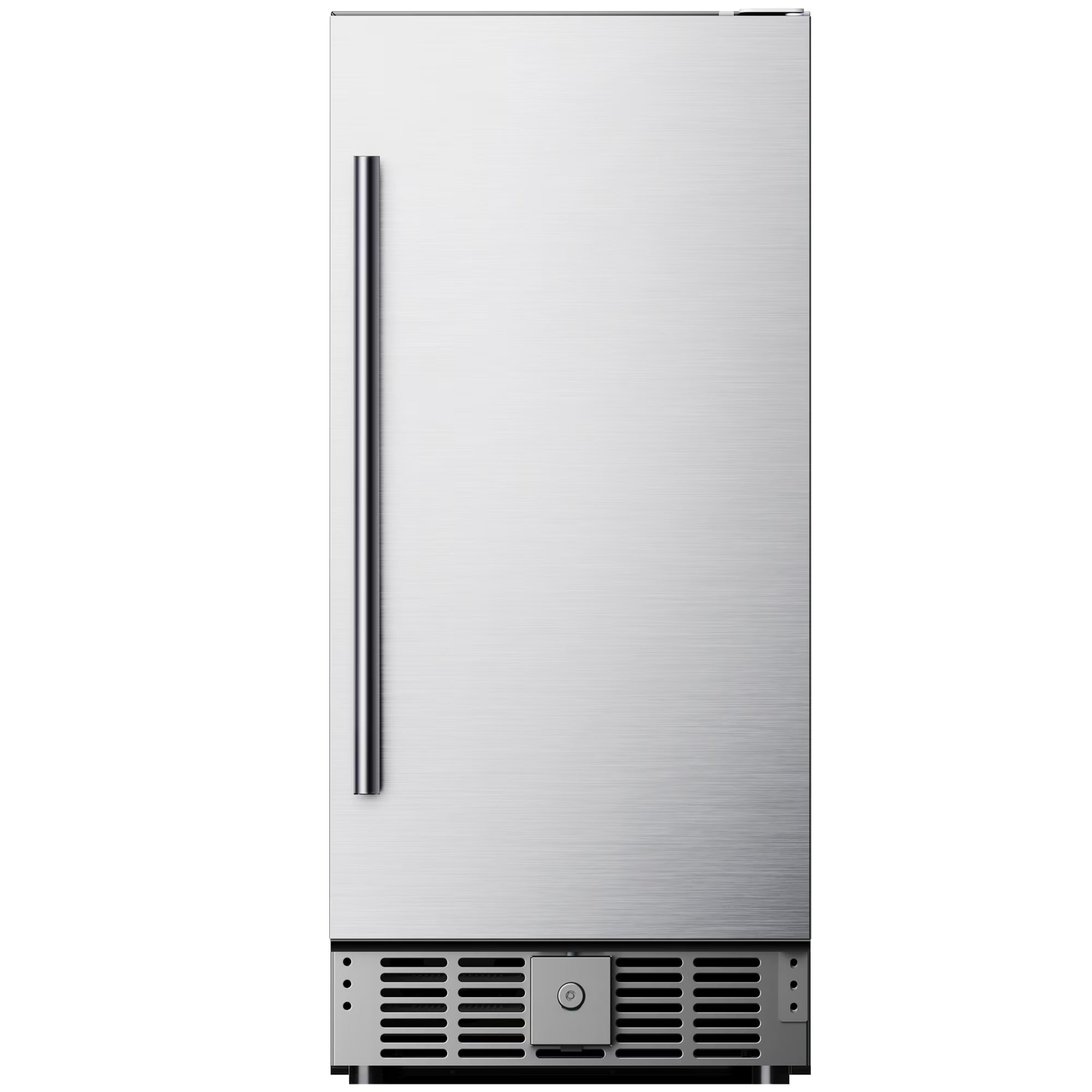 Simzlife 15 in. Single Zone 130-Cans Built-in Beverage Refrigerator Cooler Fridge in Silver Stainless Steel, with Auto LED Lights