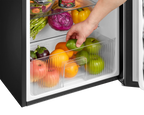 Mainstays 3.2 Cu. ft. 2-Door Refrigerator with Freezer, Stainless Steel Look