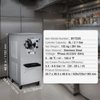 KFFKFF 20-25L/J Capacity Commercial Hard Farm Ice Cream Maker 1 Flavor Automatic Cleaning