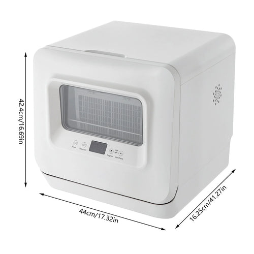 785W 3-in-1 Function Portable Compact Countertop Mini Dishwasher with Water Tank Leak-Proof Air Dry for Cleaning Saucers, Cups, Serving Platters, Glasses