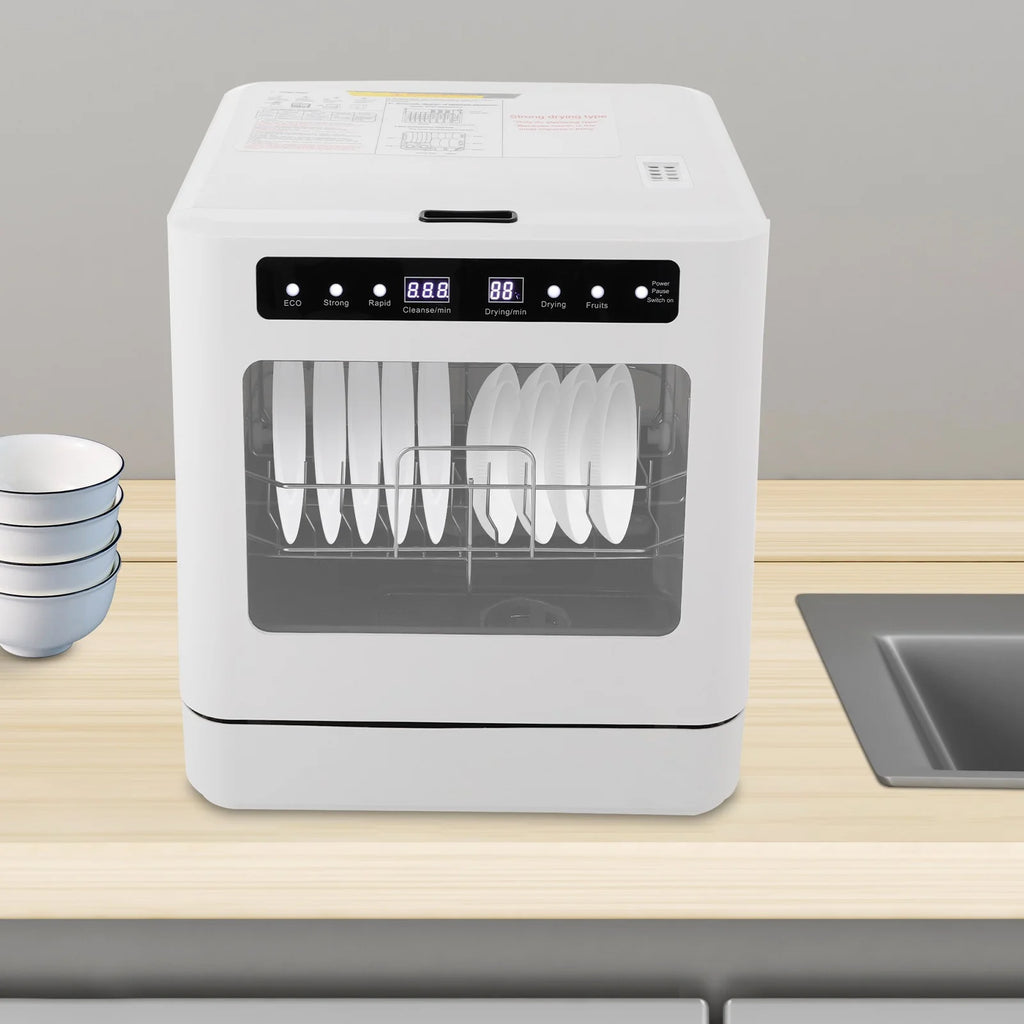 Portable Mini Dishwasher, Countertop Dishwasher, Household Mini Dishwasher for Homes, Kitchens, Small Houses, Apartments, Dormitories