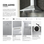 Cosmo 30 in. Ducted Range Hood in Stainless Steel with Touch Controls, LED Lighting and Permanent Filters
