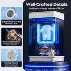 Auertech 18lbs Portable Washing Machine, Fully Automatic Portable Washer with LED Display,Washer & Dryer Combo, 7 Wash Cycles, 4 Water Levels