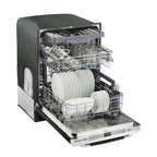 Unique Appliances Classic Retro 24" Built-in Dishwasher with Stainless Steel Tub and LED Lighting